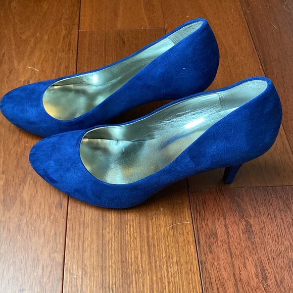 Style&co Blue Velvet heels - Picture 2 of 4